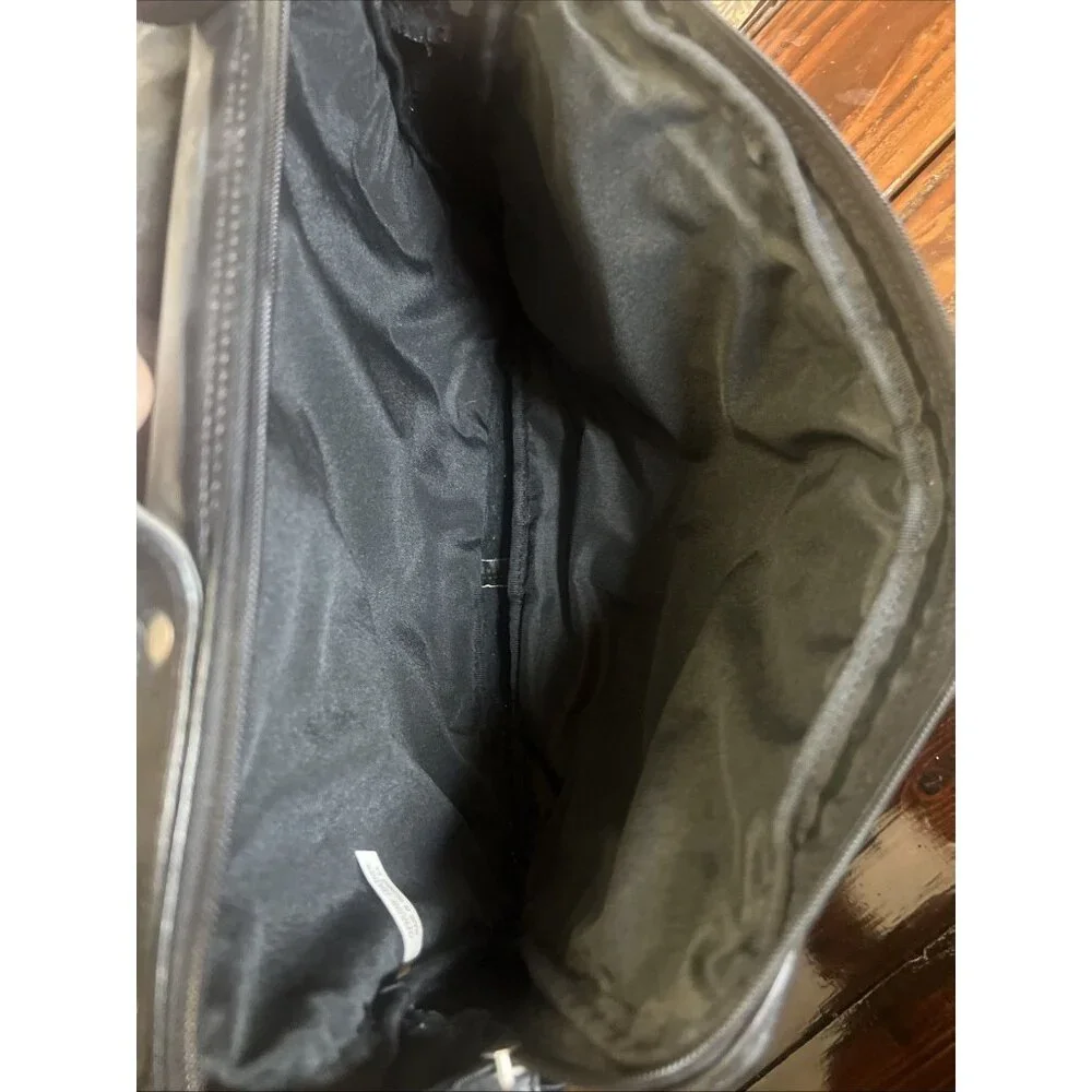 Columbia Made Genuine Black Leather Messenger Laptop Business Bag